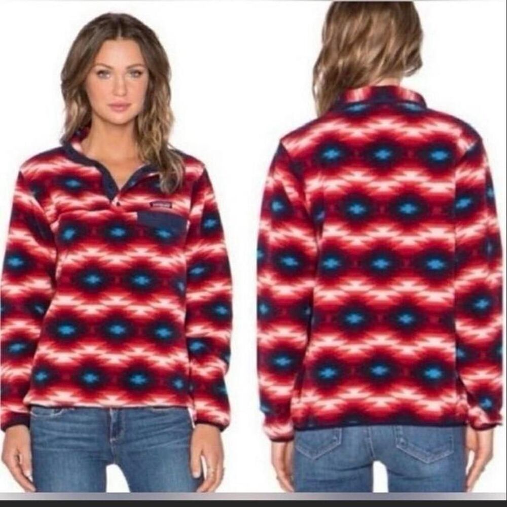 Patagonia Synchilla Wild Desert Lightweight Snap-T Fleece Pullover Rare Size XS